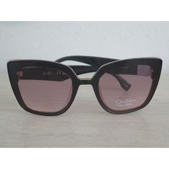 Jessica Simpson J6129 OXRS Women's Oversized Black/Pink Sunglasses - Picture 8 of 12